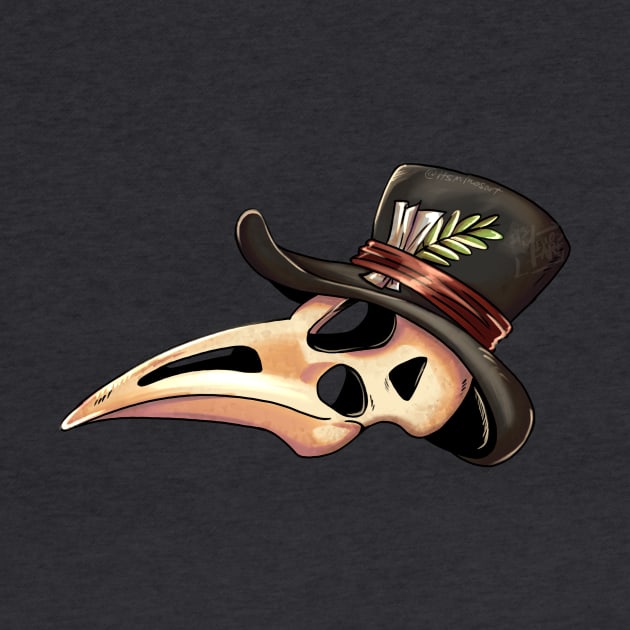 Plague Doctor Skull by MinosArt